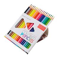 Карандаши пластик. 18цв. BV "Bright Colors" 30-0148 трёхгр.,/к,е/подвес