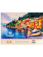 Альбом для рис.48л. А3 Проф-Пресс спираль "Город у воды" 48-1220 микроперф.