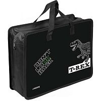 Папка пластик,с ручками А4 deVENTE "T-Rex" 8057603 с расш.10см,400мкм,выб.лак,на молн.