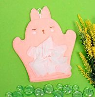 Мочалка-варежка д/тела детская "Зайчонок Дэнис" 416-004