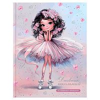 Дневник 1-11кл. ФЕНИКС тв.обл. "Балерина с цветочками" 72746 глянц.лам.,тисн.фольг.