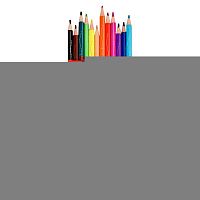 Карандаши пластик. 12цв. ФЕНИКС "Рюкзак" 57952 е/подвес,с точилкой