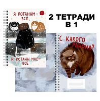 Тетрадь 96л. (клетка) А4 ЭКСМО спираль "Я Котанам - все!" ТСЛ4965313 дв.обл.,мел.карт.