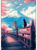 Обложка на пропуск/проездной Миленд "Японские мотивы" ОП-7754 ПВХ