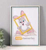 Фоторамка пластик 21*30см Ненси изумруд с ножкой