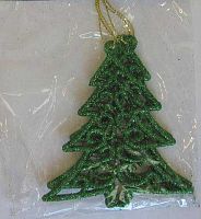 Подвесное украшение НГ "Елочка" (3шт) 10см MML15265