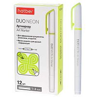Маркер текст. ХАТ "Duo Неон" 088697 жёлтый,двухстор.,1мм/4мм