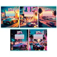 Тетрадь 18л. (линейка) ЭКСМО "Жизнь в городе" ТЛ189603 мел.карт.