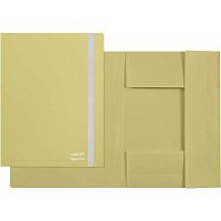 Папка на резинке А4 deVENTE "sigNATURE" 3070501 оливковая,пластик,650мкм,вертик.резинка