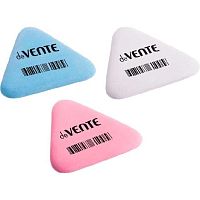 Ластик deVENTE "Trio" 4070902 цв.,синт.каучук,треуг.,37*37*10см,пластик.банка