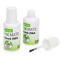Клей ПВА  20мл ХАТ "X-Mate" 071923 с кисточкой