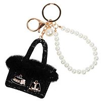 Брелок КОКОС "Сумочка" 8,5см 251187 кож.зам,иск.мех