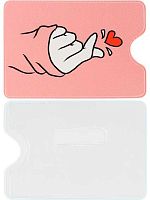 Обложка д/проездного билета, д/пропуска Миленд "Сердечко" ОП-2698 ПВХ