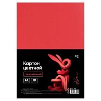 Картон цв. двухстор. тонир. А4 20л. BG "Красный" 67071 220г/м2