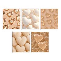 Тетрадь 48л. (клетка) ФЕНИКС "Бежевые сердца" 70932 выб.уф-лак,мел.карт.,асс.