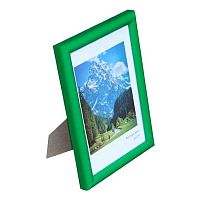 Фоторамка пластик 10*15см Радуга зелёный с ножкой,ширина багета-12мм