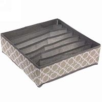 Кофр-органайзер д/хранения "Локки" 834-258 бежевый,7отд.,32*32*10см