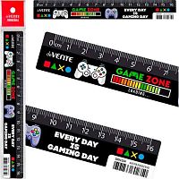 Линейка 16см deVENTE "Gamer" 5091524 пластик,дизайн.