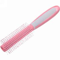 Расчёска-брашинг массажная Ultramarine "Silk hair" 671-019 розовый,d-2см