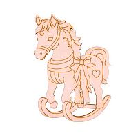 Заготовка-подвеска Mr. Carving "Символ года 2026.Лошадка-качалка" 6,5*10 ВД-1261 (01) фанера 0,3см