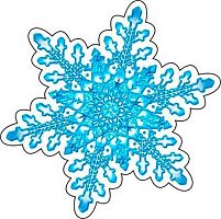 0.7-66-5240 Украшение на скотче "Снежинка" (блёстки) (10шт) (МО)