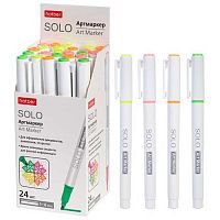 Маркер-арт текст. ХАТ "Solo Neon" 087671 1-4мм,4цв.асс.,к/к