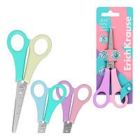 Ножницы д/левшей детск. 13,5см EK JOY "Pastel" 56922 блистер,асс.