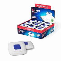 Ластик EK "SmartWay Mini Square" 45554 белый,термопл.рез.,пластик.держ.,3,9*3,9*0,9см,пакет,е/подвес
