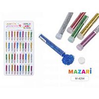 Блёстки декор. MAZARI M-4294, в пластик.тубе, в асс.