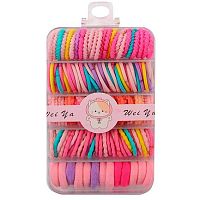 Набор д/волос КОКОС "Wei Ya" 251923 (резинки,набор 99шт),асс.