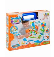 Креативная конструктор-мозаика-3 с инструментами ИГРУНЫ KNS1921