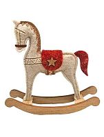 Украшение НГ ФЕНИКС "Символ года 2026. Лошадь-качалка" 94534 полиэстер/МДФ,16*16*3,5см