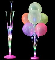 Подставка д/возд. шаров  на  7шт. "Праздник" 219-145 светящаяся,прозрачный,67*35*55см