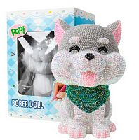 Набор д/творчества Алмазная мозаика-копилка Darvish "Собачка" DV-15490-6 фигурка 17см