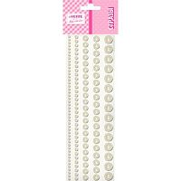 Стразы декор. самокл. deVENTE 8002550 белые,акрил.,круглые,5разм.,115шт