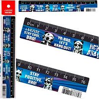 Линейка 16см deVENTE "Hey Bro" 5091603 пластик.