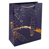 Пакет подар. КОКОС "Gold Tropic" 26*32*12см 242564 мат.лам.,тисн.фольг.,210г/м2