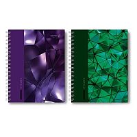 Тетрадь 96л. (клетка) SVETOCH спираль "Кристаллы" Т212 (01557) тв.обл.,глянц.лам.