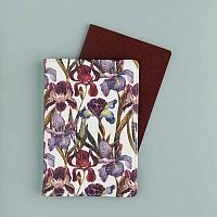 Обложка д/паспорта BV "Flora. Ирисы" 3-620/04 экокожа