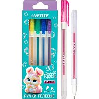 Набор гел. ручек  6цв. deVENTE "Little Rabbit" 5051612 с блёстками,1мм,к/к
