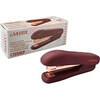 Степлер №10 12л. deVENTE "Esthetics" 4142519 бургунди,пластик,velvet touch,к/к