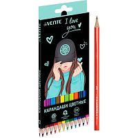 Карандаши 12цв. deVENTE "K-Pop Heartbeat" 5022628 шестигр.,2М,гриф.2,8мм,к/к