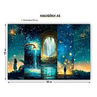 Наклейка А5 (12*18см) КВ 9221 глянц.ВД-лак