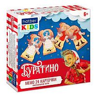 Игра настольная ХАТ Мемо фигурные "Буратино" 36543 (24карточки)