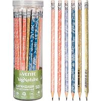 Карандаш ч/гр. с ласт. deVENTE "sigNATURE" 5032514 трёхгр.,НВ,грифель 2мм,в пластик.тубе,асс.