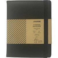 Дневник 1-11кл. deVENTE тв.обл. "Black" 2021054 кож.зам.,поролон,вертик.резинка,бел.бум.