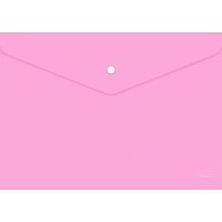 Папка-конверт на кнопке А4 ХАТ Premium NEWtone Pastel Пион 05018 непрозр,180мкм