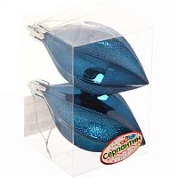 Игрушка ел. "Таинственное очарование" 2шт/капля 8см/сапфир 916-909