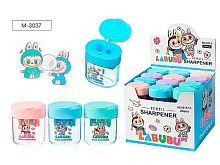 Точилка с контейнером 2отв. MAZARI "Зубастик" M-3037 пластик.,асс.