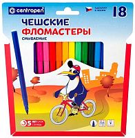 Фломастеры 18цв. CENTROPEN "Пингвины" 7790/18P к/к